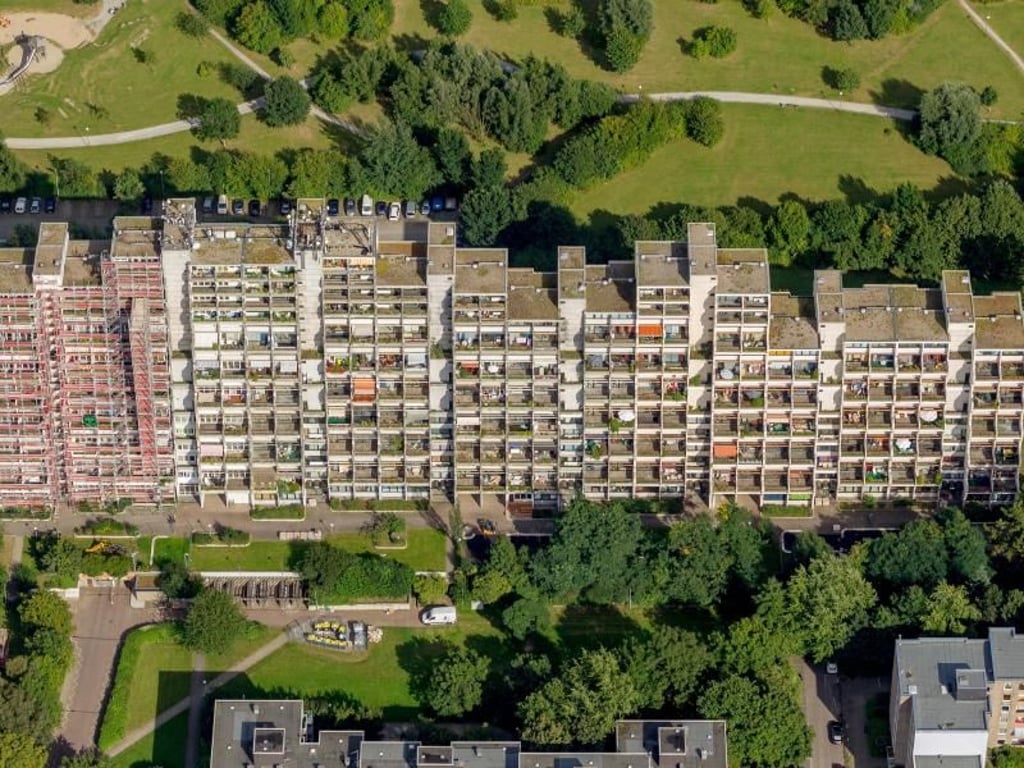 Blick auf den Wohnkomplex Hannibal im Dortmunder Stadtteil Dorstfeld. Foto: Hans Blossey