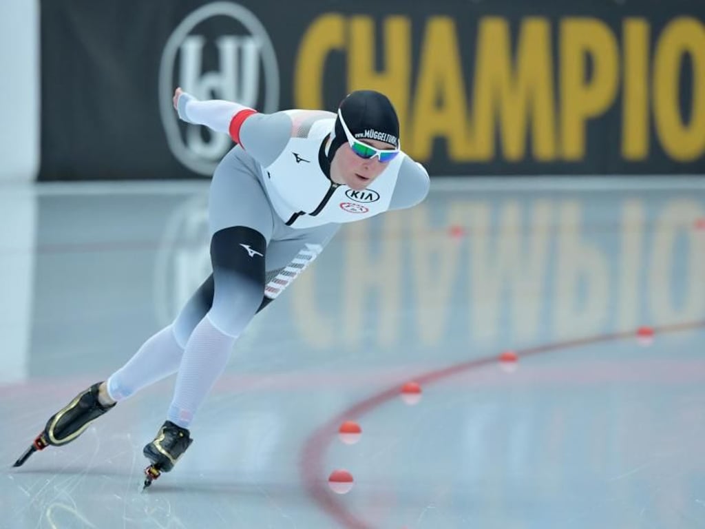 Claudia Pechstein wurde über 5000 Meter Siebte. Foto: Peter Kneffel