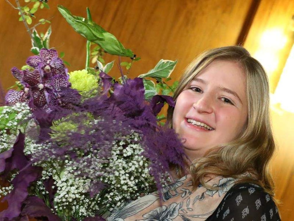 Das neu gewählte Nürnberger Christkind, Rebecca Ammon. Foto: Daniel Karmann