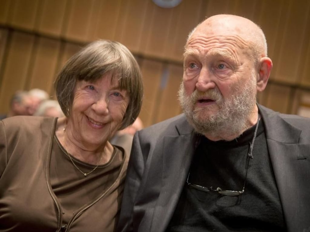 Rolf Hoppe und seine Ehefrau Friederike bei den 65. Internationalen Filmfestspielen in Berlin. Foto: Kay Nietfeld