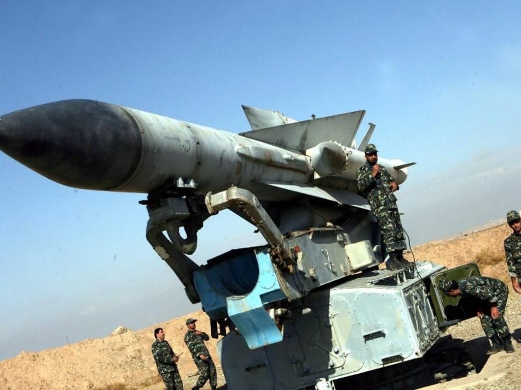 Iranische Boden-Luft-Rakete vom Typ S-200. Foto: str/EPA