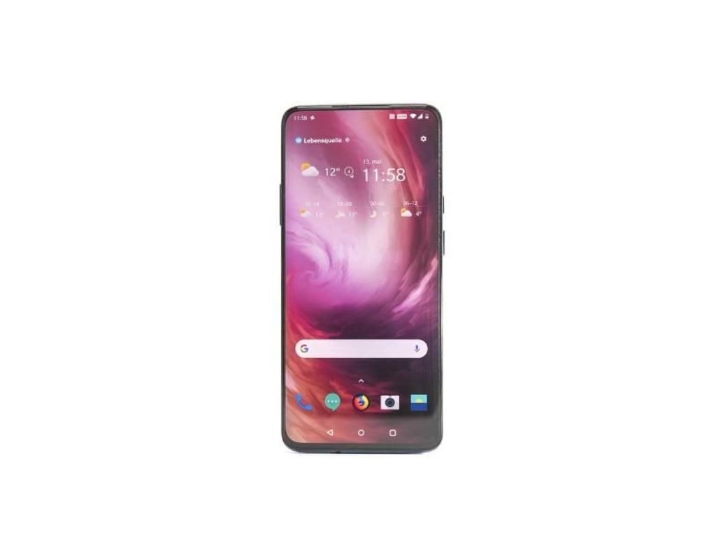 Kein Notch, kein Kameraloch, kein Sensorbalken über dem Display. Das neue OnePlus 7 Pro besteht an der Vorderseite nahezu vollständig aus Displaypixeln. Foto: Robert Günther/dpa-tmn