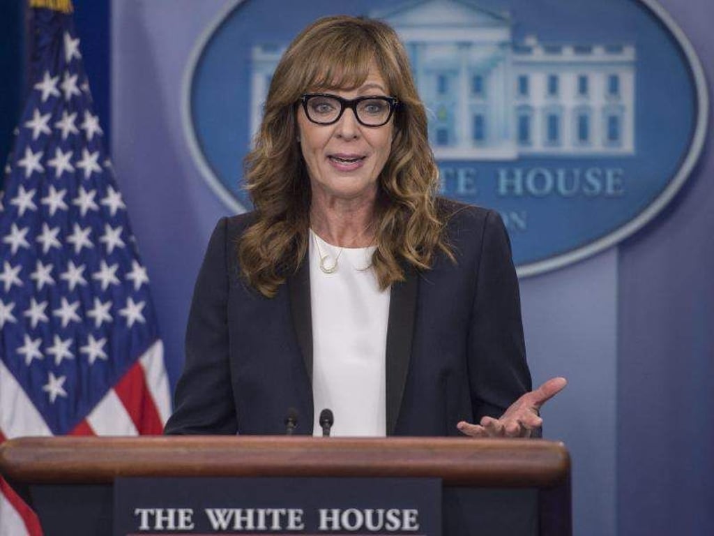 Überraschungsauftritt von Allison Janney im Weißen Haus. Foto: Shawn Thew