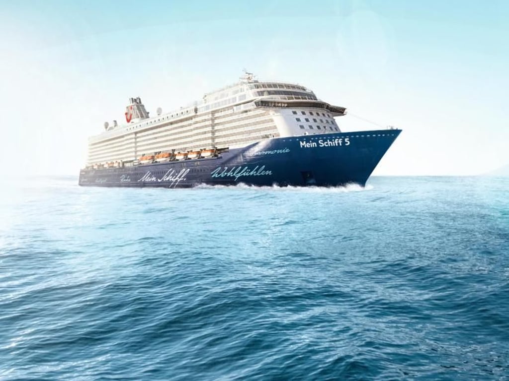 So sieht das fertige Schiff aus: Im Juli geht die «Mein Schiff 5» an den Start. Foto: Tui Cruises