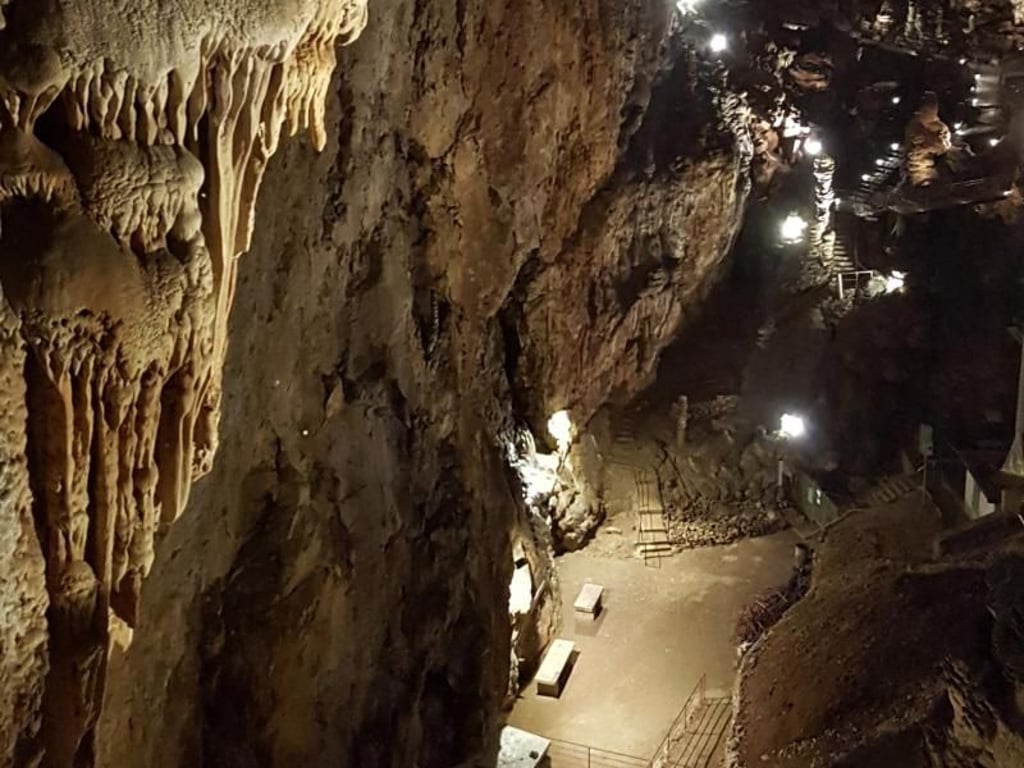Manche haben Angst: Die Grotta Gigante misst in der Höhe bis zu 107 Meter - Platz für einen gewaltigen Drachen wäre theoretisch. Foto: Archivio Grotta Gigante