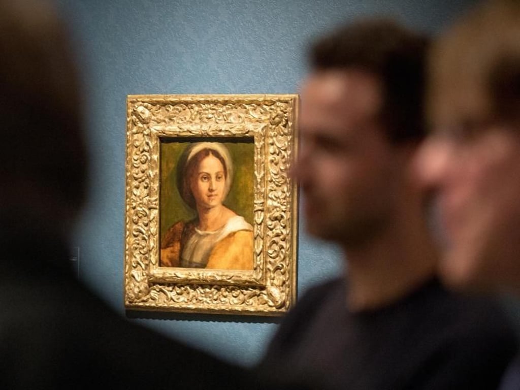 "Biildnis einer Dame (Fragment oder Studie?)" von Andrea Del Sarto im Städel. Foto: Alexander Heinl