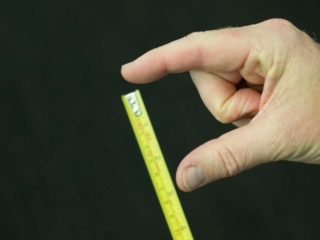 Gut 9 Zentimeter schlaff, gut 13 Zentimeter steif: So sieht er Wissenschaftlern zufolge aus, der durchschnittliche Penis. Foto: dpa