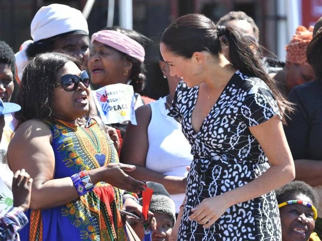 Herzogin Meghan im Nyanga-Township in Kapstadt. Foto: Dominic Lipinski/PA Wire
