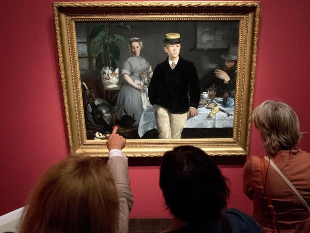 «Le déjeuner dans l'atelier» Das Frühstück im Atelier). Foto: Axel Heimken
