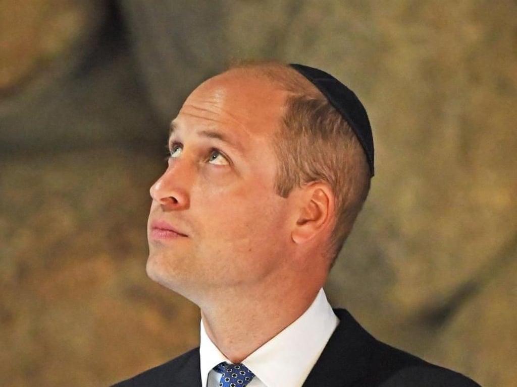 Prinz William in der Holocaust-Gedenkstätte Yad Vashem. Foto: Joe Giddens/PA