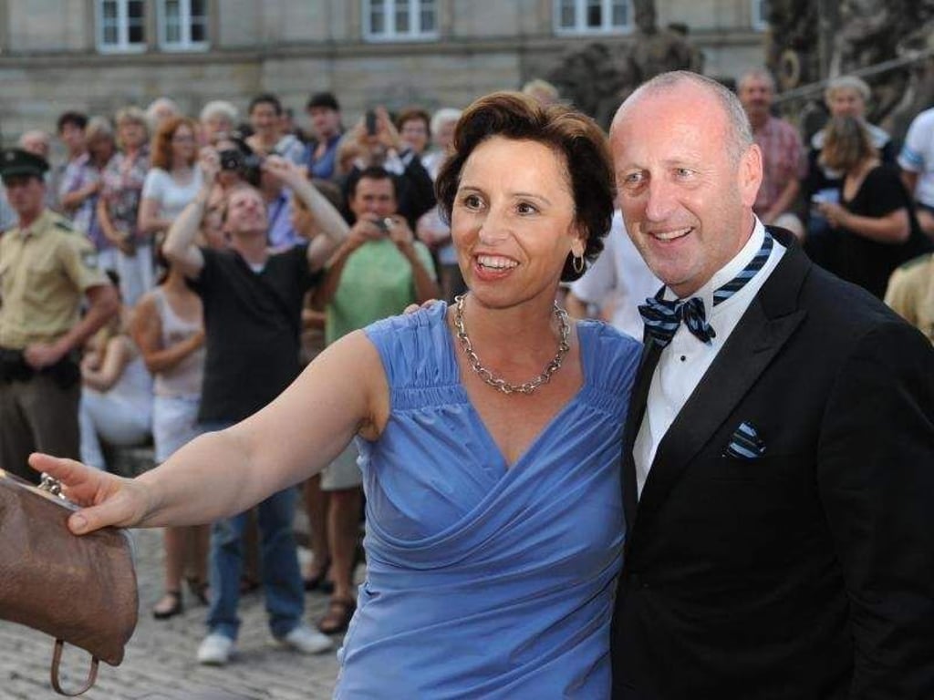 Christine Haderthauer und ihr Ehemann Hubert bei einem Staatsempfang. Foto: Marc Müller/Archiv