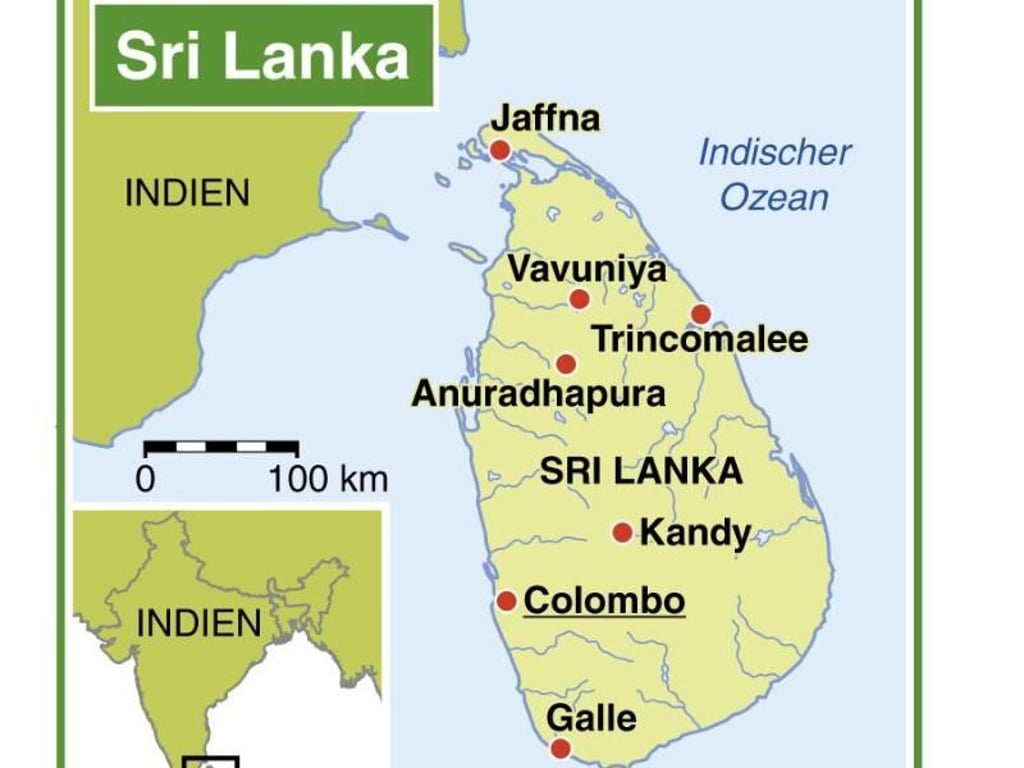 In Sri Lanka sind die Süd- und Westküste touristisch gut erschlossen - anders dagegen der Norden. Dort kehrt der Fremdenverkehr nach dem Ende des Bürgerkrieges 2009 nur behutsam ein. Foto: dpa-Infografik