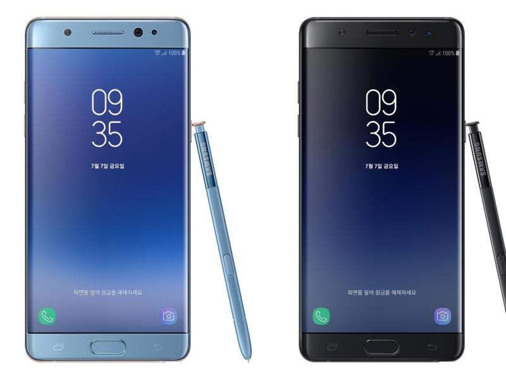 Das Smartphone Galaxy Note FE (Fan Edition) von Samsung. Foto: Samsung/YNA