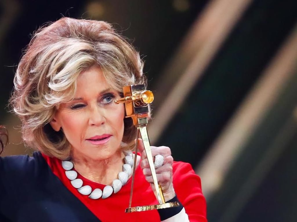 Jane Fonda wurde in Hamburg für ihr Lebenswerk mit mit der Goldenen Kamera ausgezeichnet. Foto: Christian Charisius