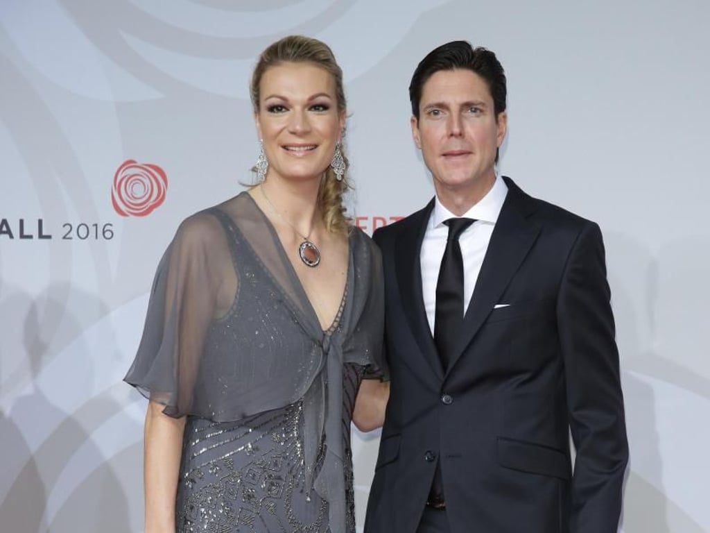 Die ehemalige deutsche Skirennläuferin Maria Höfl-Riesch brachte ihren Mann Marcus Höfl mit nach Berlin. Foto: Jörg Carstensen