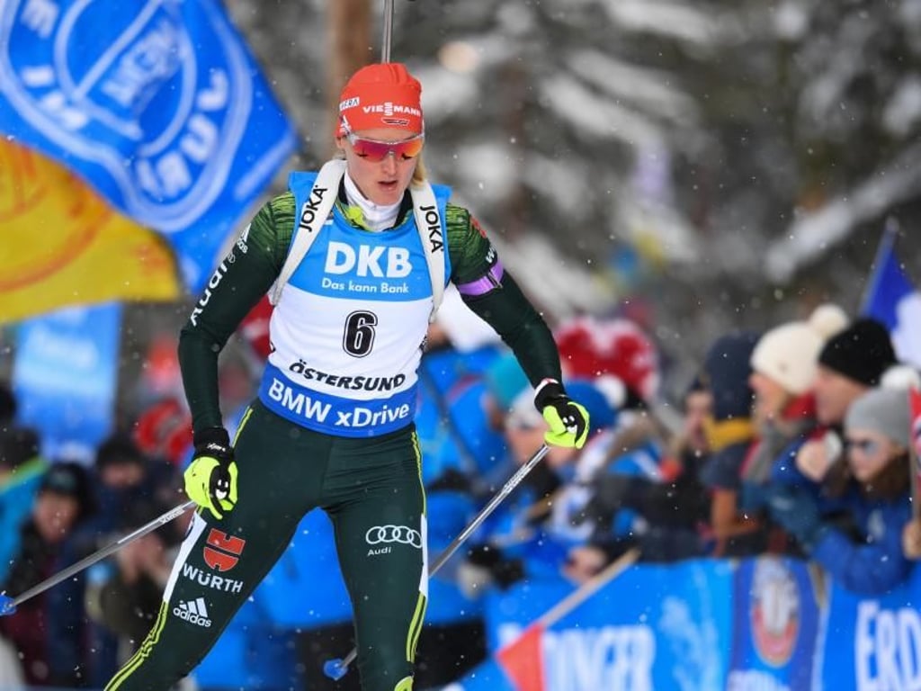Denise Herrmann schoss dreimal fehlerfrei. Foto: Sven Hoppe