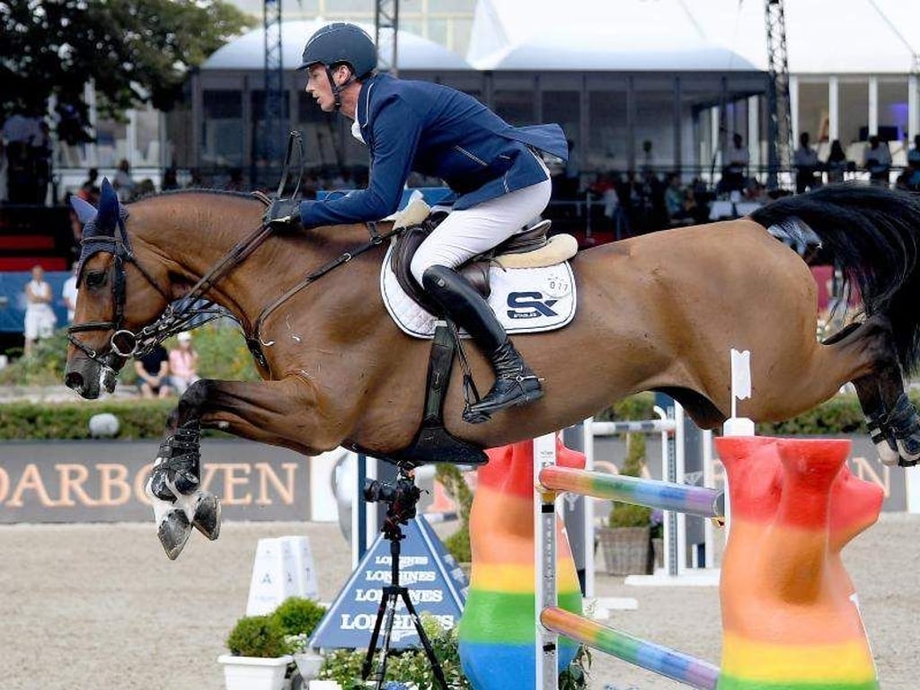 Daniel Deußer auf seinem Pferd Calisto Blue. Foto: Britta Pedersen
