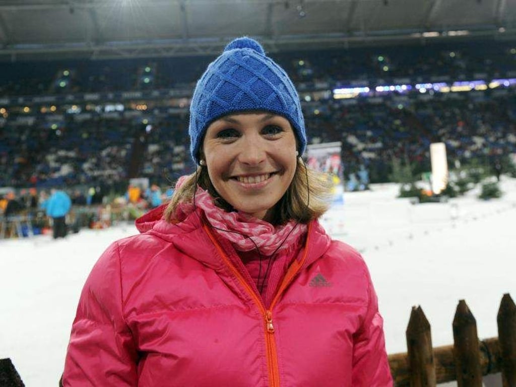 Magdalena Neuner macht Radiohörer fit. Foto: Caroline Seidel