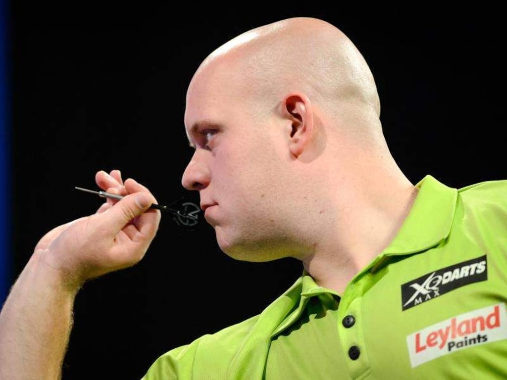 Michael van Gerwen gewann das Turnier in Jena. Foto: Thomas Eisenhuth