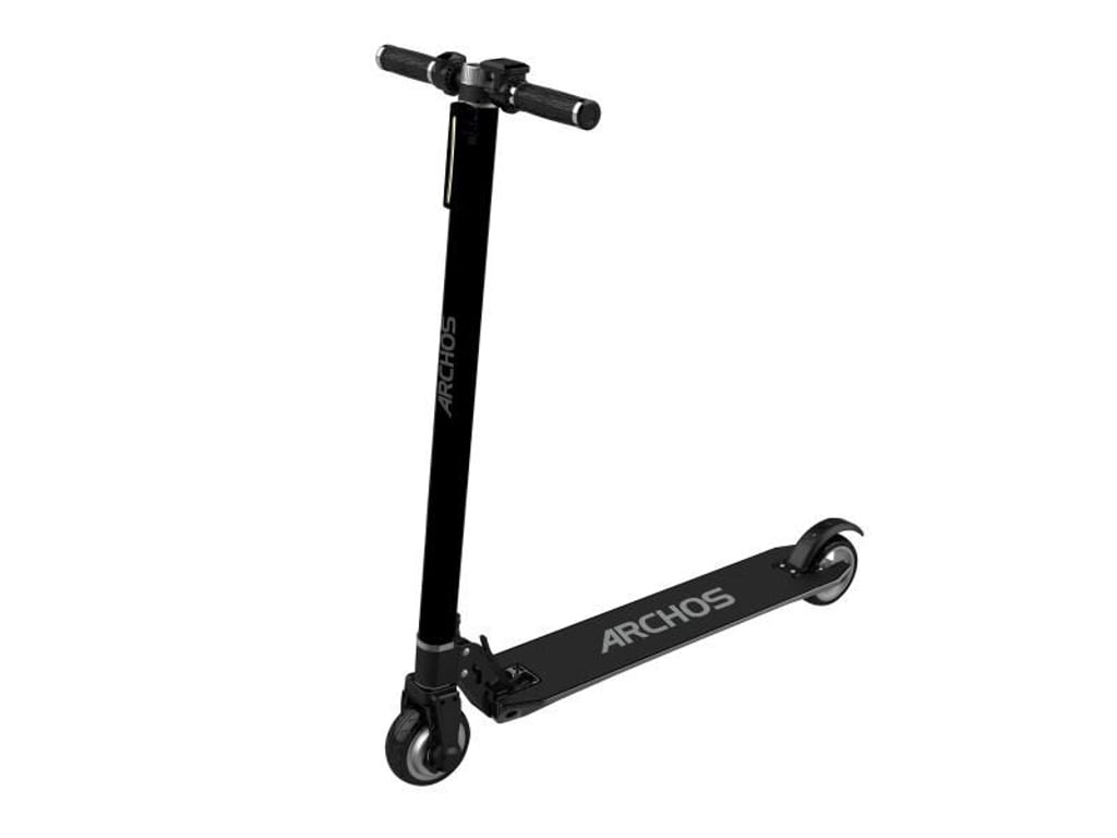 Bis zu zwölf Kilometer Reichweite: der kleine E-Tretroller Archos Bolt. Foto: Archos