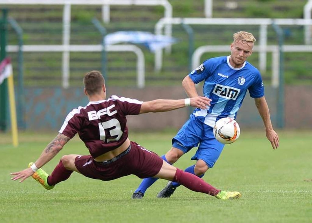 BFC Dynamo Berlin - 1. FC Magdeburg 1:3 (0:2)
v.l. Zurawski und Butzen
Sportfotos-MD/Possiencke