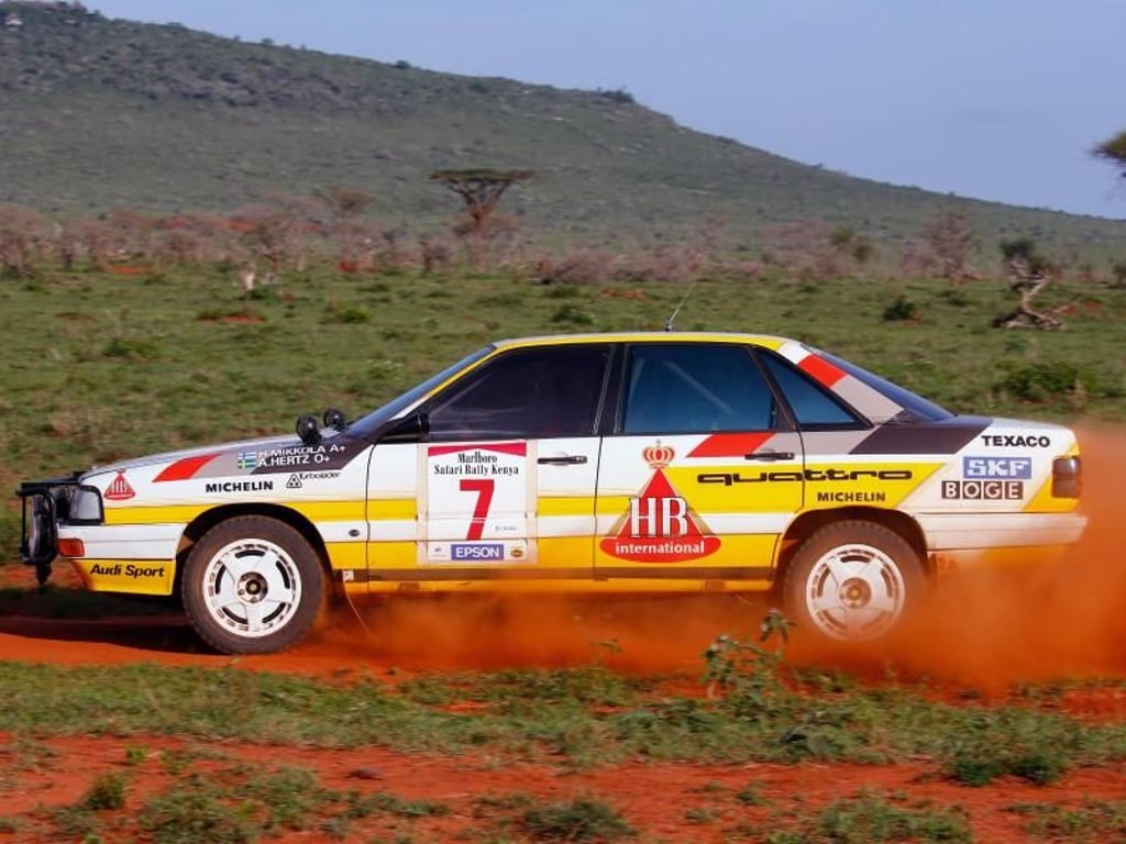 Museumsstück auf Abwegen: Der originale Rallyewagen steht sonst in der Sammlung von Audi Tradition. Foto: McKlein/Audi AG