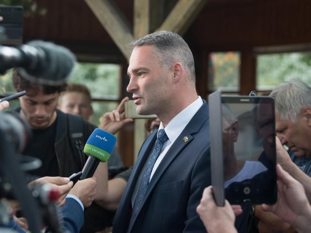Sebastian Wippel, AfD-Landtagsabgeordneter und Oberbürgermeister-Kandidat, hat das erhoffte erste Spitzenamt in einer deutschen Stadt verpasst. Foto: Sebastian Kahnert