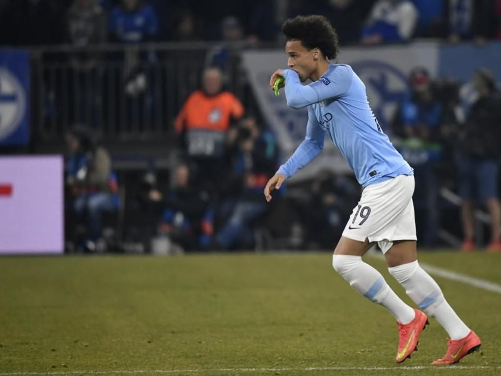 Leroy Sané erzielt nach seiner Einwechslung den Ausgleich zum 2:2 für Manchester City. Foto: Ina Fassbender