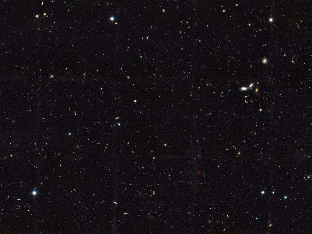 So viel Schwarz - und so viele Galaxien: Aufnahmen des «Hubble»-Weltraumteleskops habenergeben, dass das Universum mindestens zehnmal mehr Galaxien enthält als angenommen. Foto: Nasa/Esa/Hubble