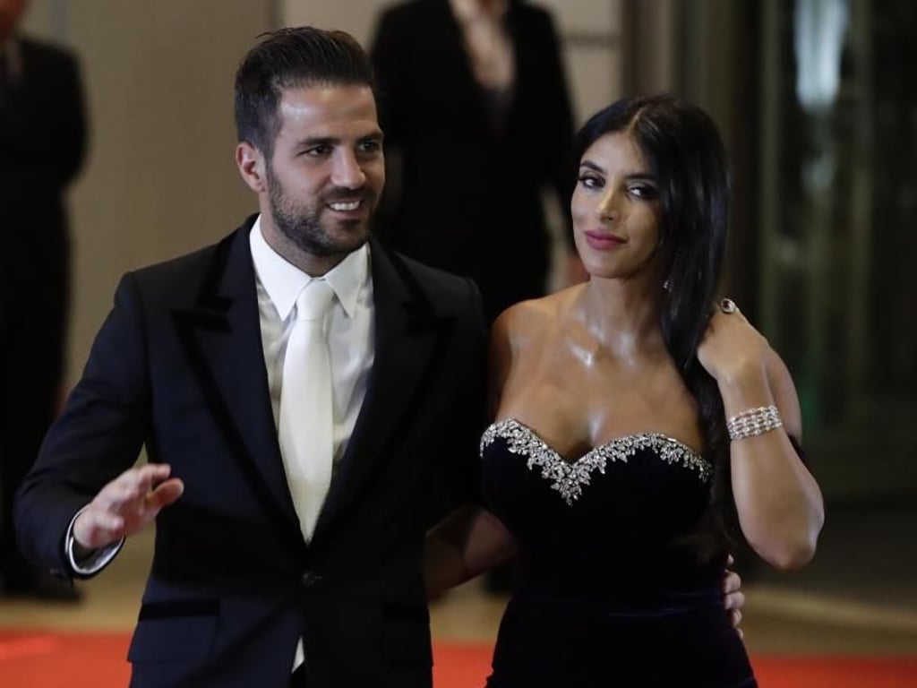 Chelsea-Star Cesc Fabregas und seine Partnerin Daniella Semaan auf dem Weg zur Trauung. Foto: Victor R. Caivano