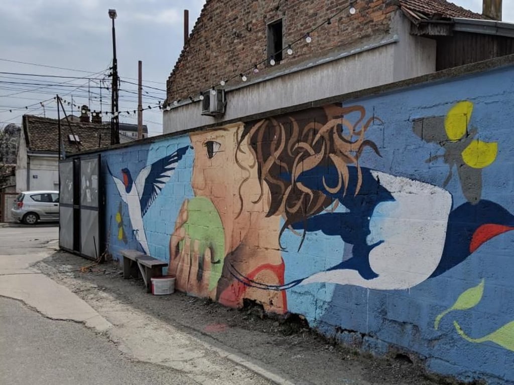 Graffiti am Dorcol-Platz: Das kreative Potential ist Belgrad an vielen Orten anzusehen. Foto: Laura Lewandowski