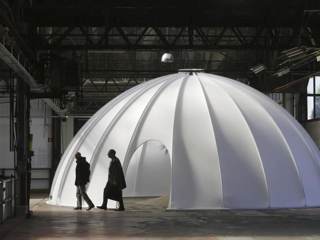 Die erste Ausstellung des «Kanal - Centre Pompidou» ist ein Vorgeschmack auf die offizielle Eröffnung ab Ende 2022. Foto: Nicolas Maeterlinck/BELGA
