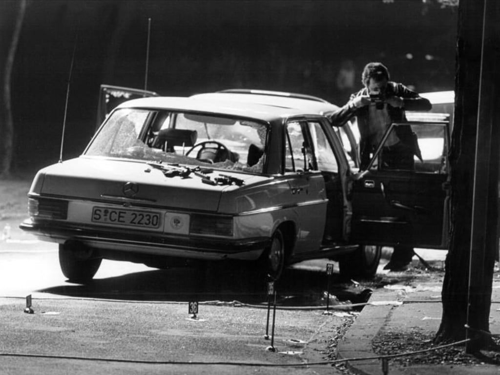 Tatort der Entführung des damaligen Arbeitgeberpräsidenten Hanns Martin Schleyer durch die Rote Armee Fraktion (RAF) in Köln. Foto: Wilhelm Bertram