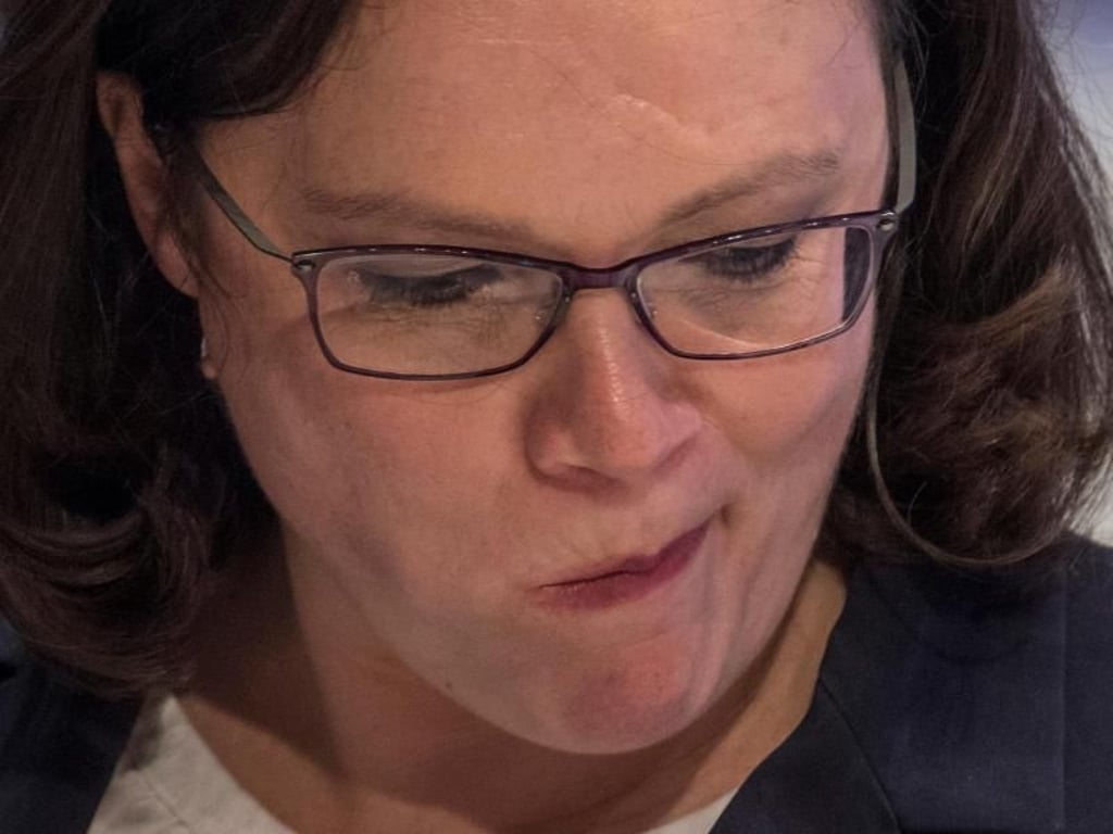 Mit mauen Wahlergebnissen kennt sich Andrea Nahles aus. Ein derart schlechtes Resultat hat sie bislang aber noch nie eingefahren. Foto: Boris Roessler