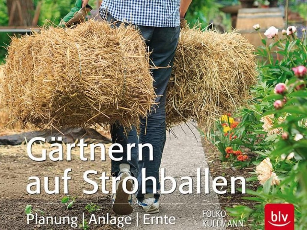 Folko Kullmann: Gärtnern auf Strohballen - Planung Anlage Ernte. BLV Buchverlag, 2015, 96 Seiten, ISBN: 9783835413368. Foto: blv Verlag/Kristijan Matic