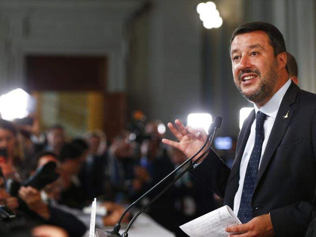 Der bisherige Innenminister Matteo Salvini hat die Koalition in Rom gesprengt und will eine schnelle Neuwahl. Foto: Vincenzo Livieri/LaPresse via ZUMA Press