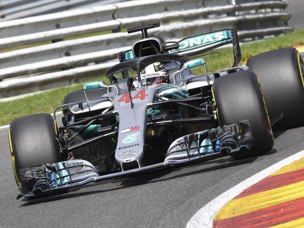 Lewis Hamilton startet in Spa von der Pole Position. Foto: Geert Vanden Wijngaert/AP