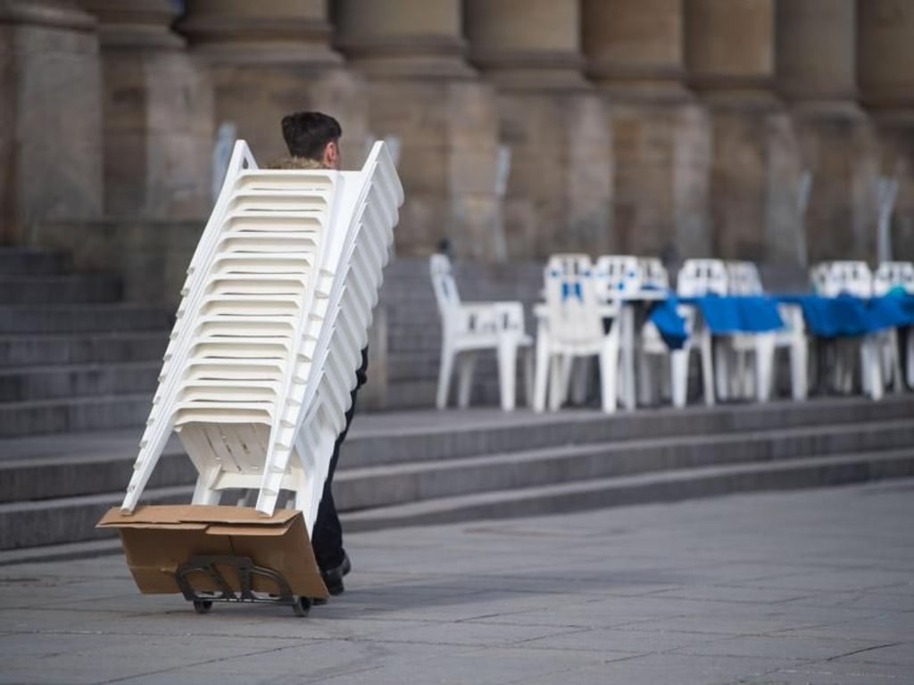 Vorbereitung auf den Frühling in Stuttgart. Foto: Marijan Murat