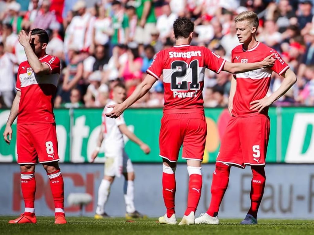Die Stuttgarter kamen in Augsburg unter die Räder. Foto: Tom Weller