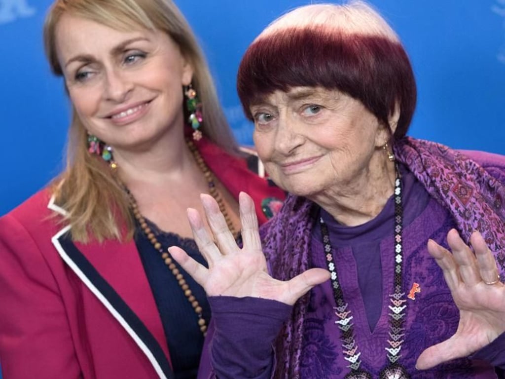Agnès Varda kam mit ihrer Tochter Rosalie Varda nach Berlin. Foto: Jörg Carstensen