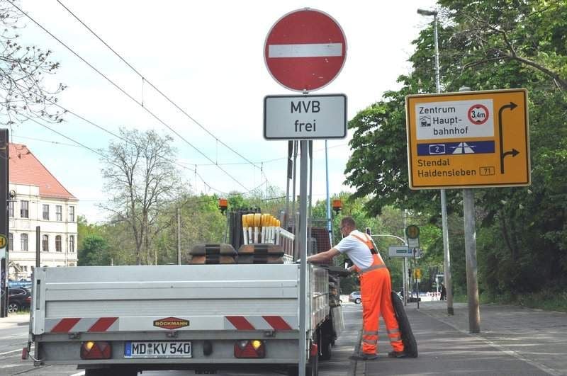 Sperrung Für Tunnelbau In Magdeburg