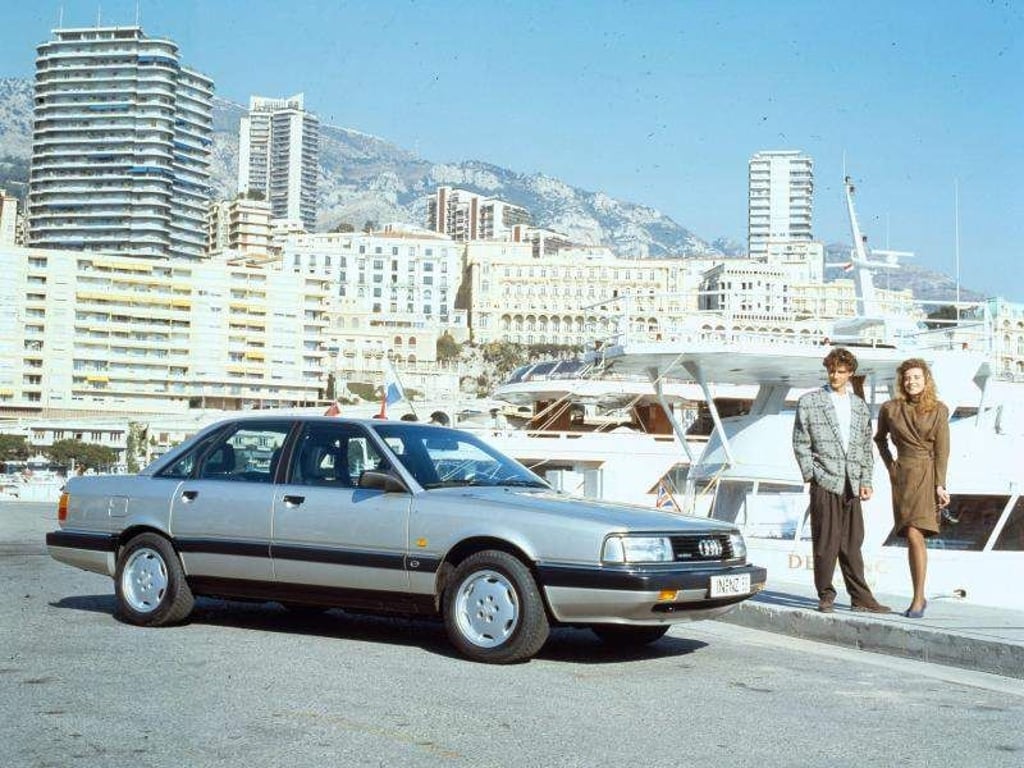 Audi 200 Quattro 20V: Das Spitzenmodell mit Fünfzylinder leistete 162 kW/220 PS. Foto: Audi AG/dpa-tmn