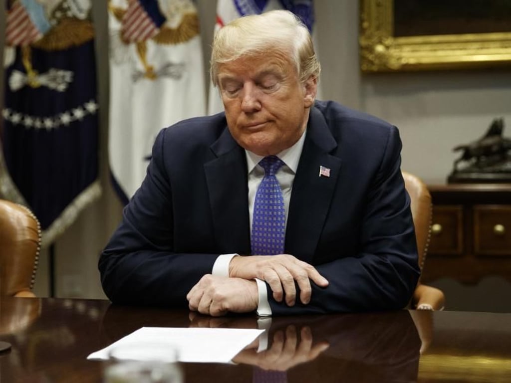 US-Präsident Donald Trump, hier am Donnerstag im Weißen Haus, hat mit einigen Problemen zu kämpfen. Foto: Evan Vucci/AP