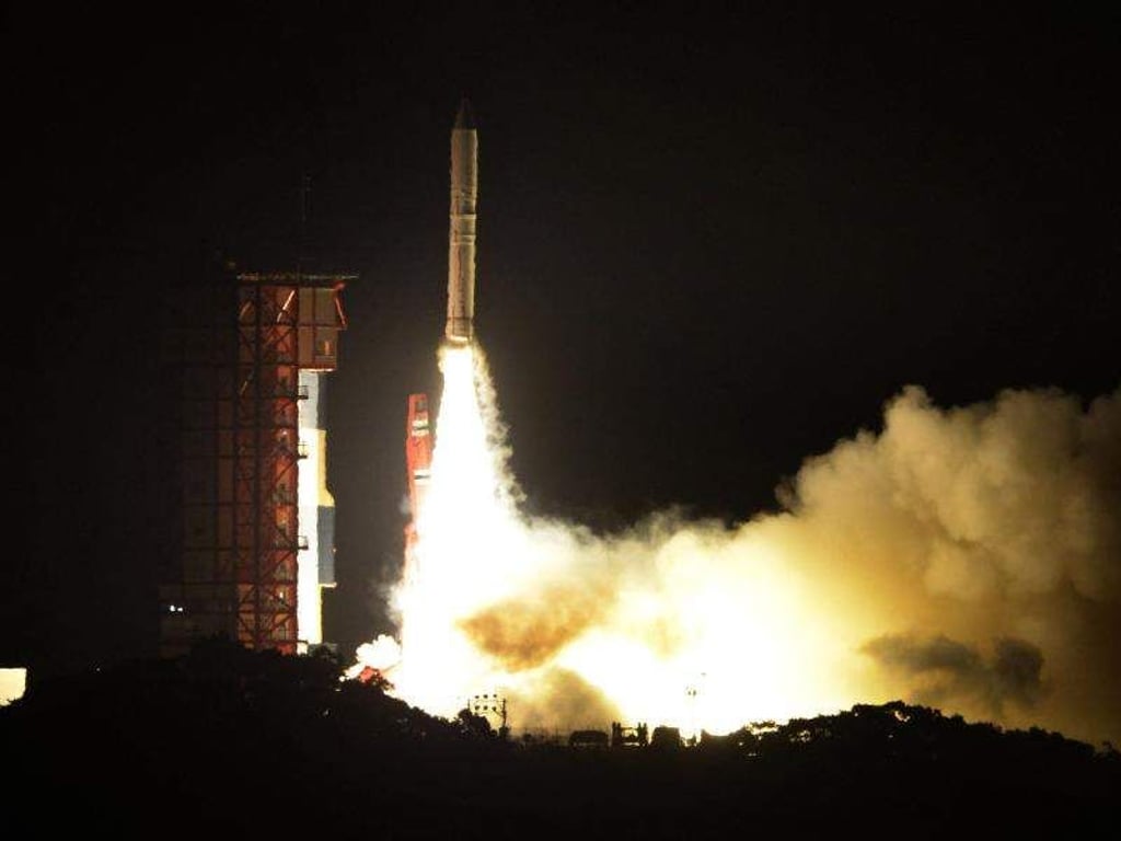 Die japanische Trägerrakete Epsilon-3 startet vom Uchinoura Space Center in Kimotsuki. Foto: Kyodo
