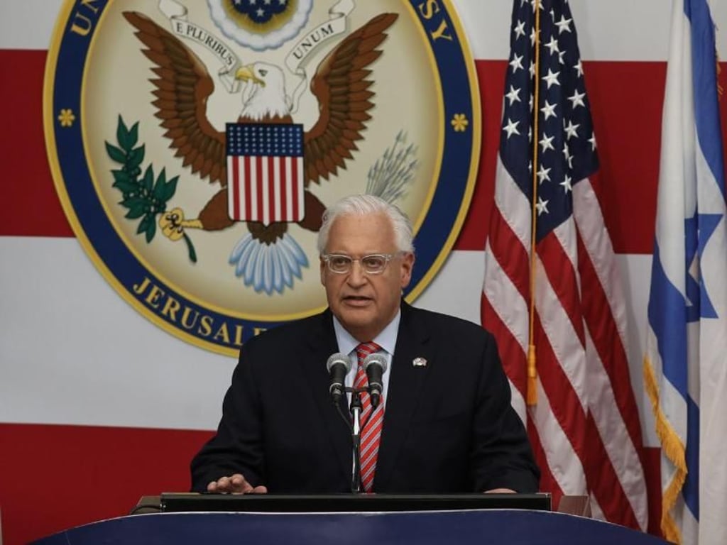 David Melech Friedman, US-Botschafter in Israel, eröffnet die neue Botschaft in Jerusalem. Foto: Ilia Yefimovich