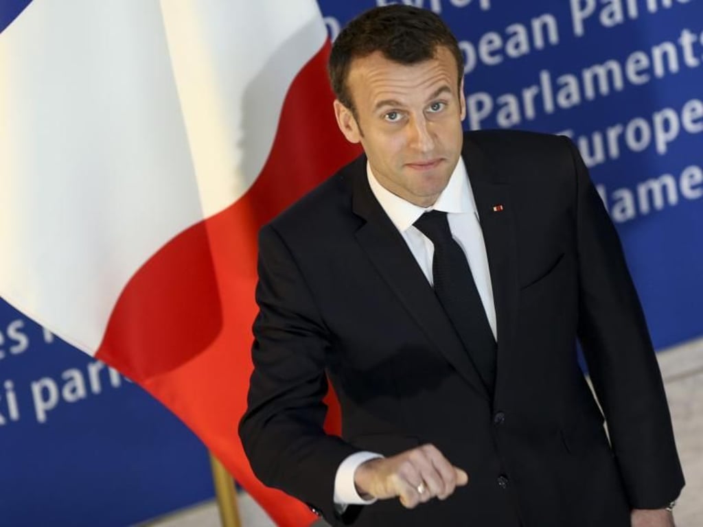 Frankreichs Präsident Macron pocht weiter auf einen eigenen Haushalt für die Eurozone. Foto: Elyxandro Cegarra, ZUMA Wire