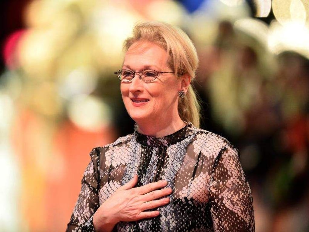 Meryl Streep plaudert aus dem Nähkästchen. Foto: Gregor Fischer/dpa