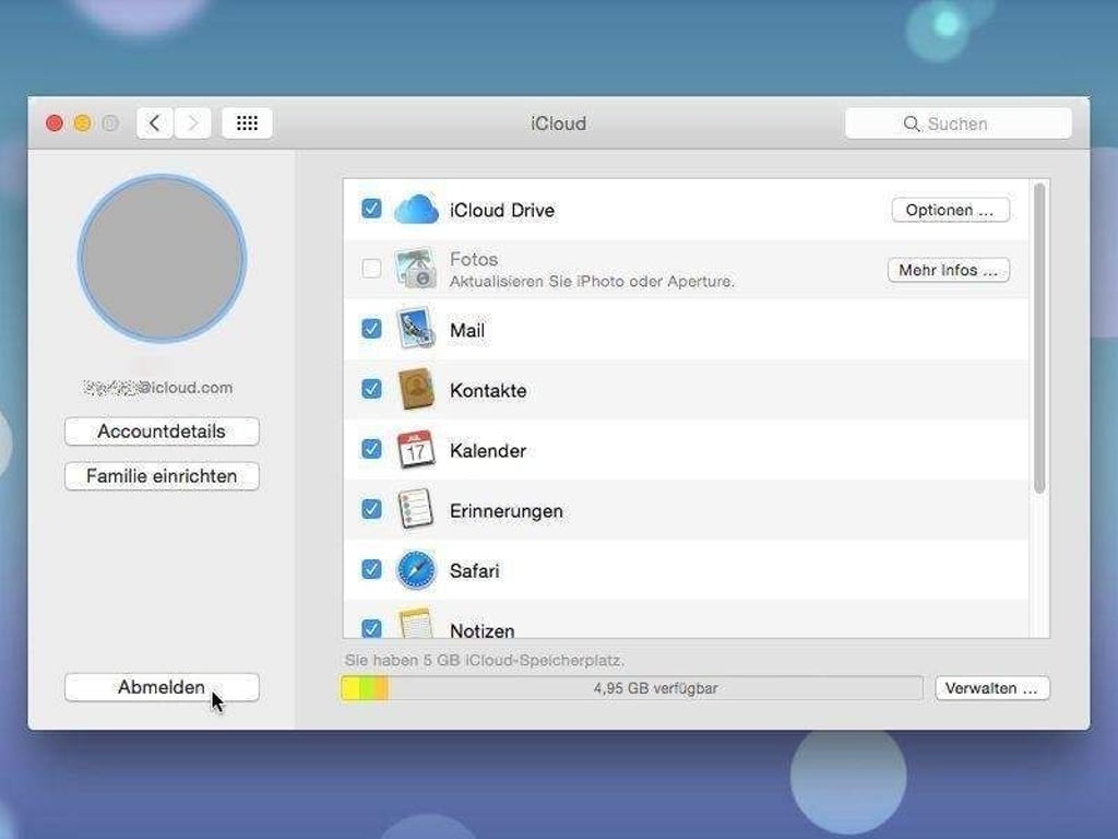 Wer sein iCloud-Konto umstellen will, muss erst das alte abmelden. Foto: dpa-infocom