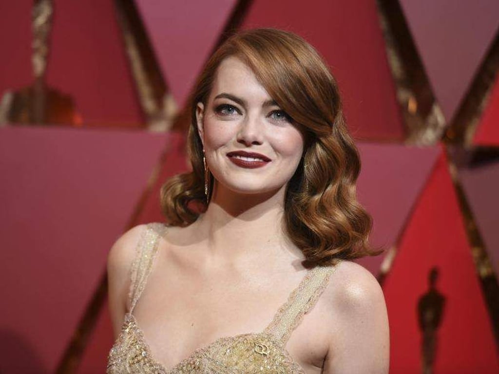 Emma Stone bei der Oscar-Verleihung 2017 in Hollywood. Foto: Richard Shotwell