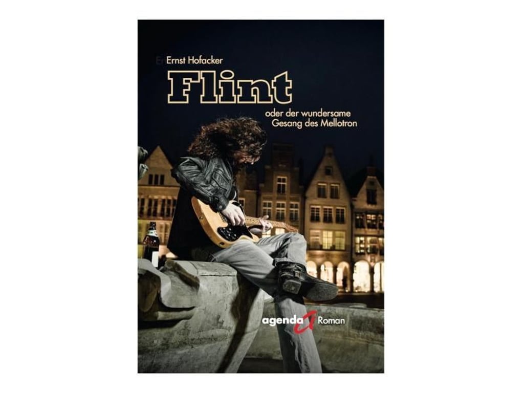 Ein Musikerroman vor Münsteraner Kulisse: «Flint oder der wundersame Gesang des Mellotron». Foto: Agenda Verlag